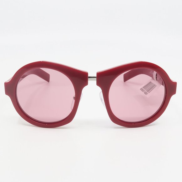 SPR 10X 539-1K0 Prada Red/ Pink Round Sunglasses - Picture 2 of 6